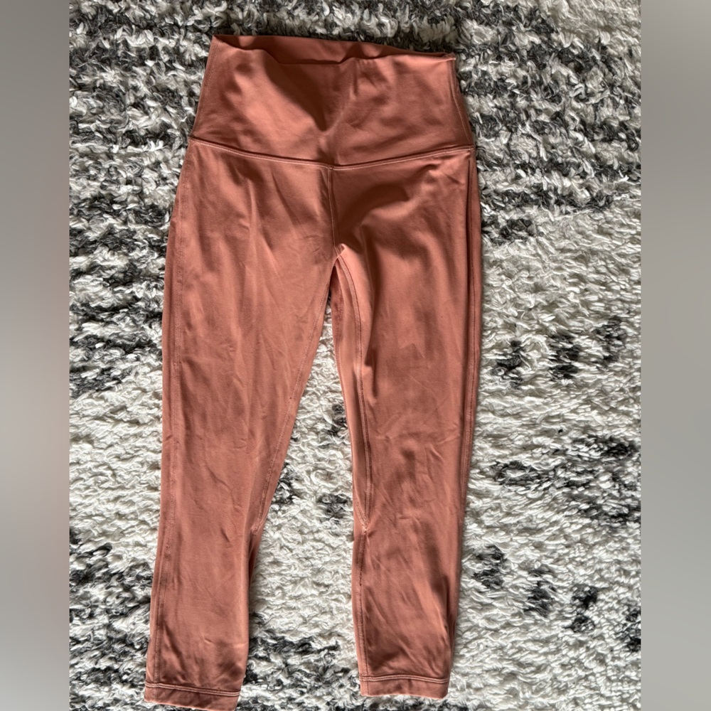 Lululemon Align Crop leggings. Size 6. Salmon color